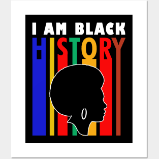 I Am Black History Posters and Art